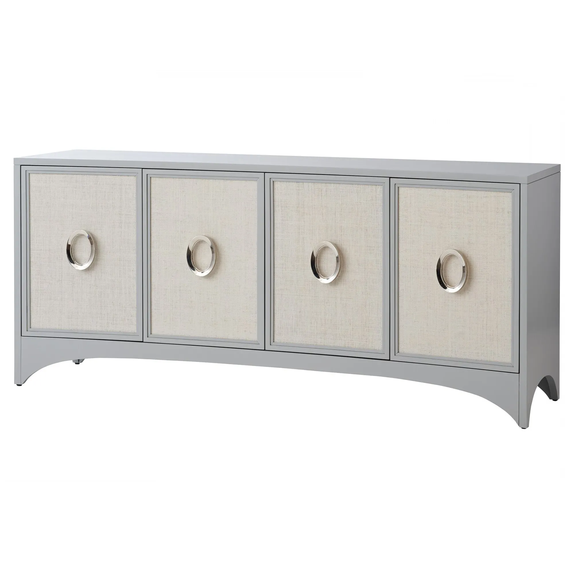 Newbury Park Media Cabinet - Grey, Maple Wood