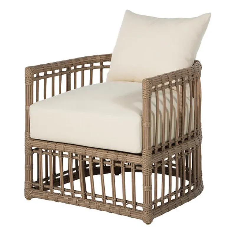 Newport N-dura Wicker Outdoor Barrel Chair - Brown