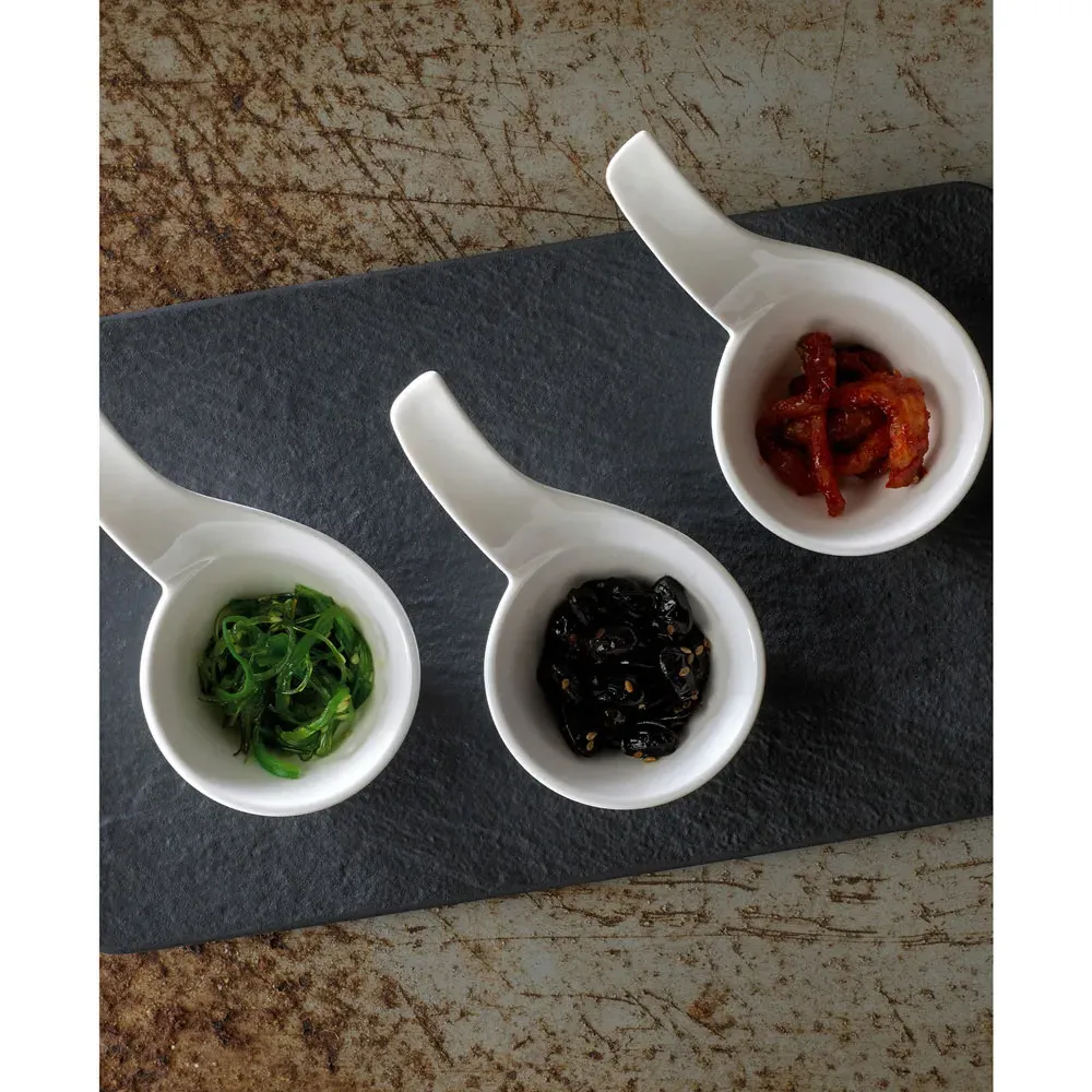 NewWave 4 Piece Dipping Bowl Set - White, Porcelain