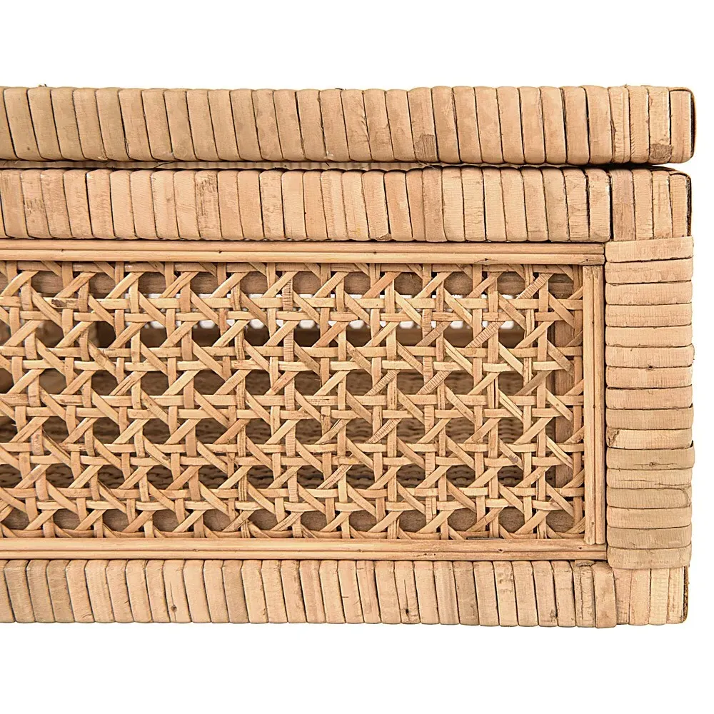 Niana Square Decorative Box Set - Natural, Rattan