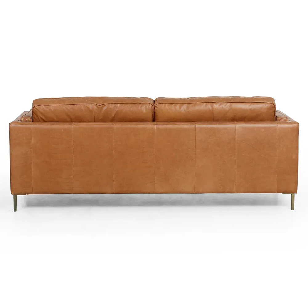 Nicholas Sofa - Brown, Top Grain Leather