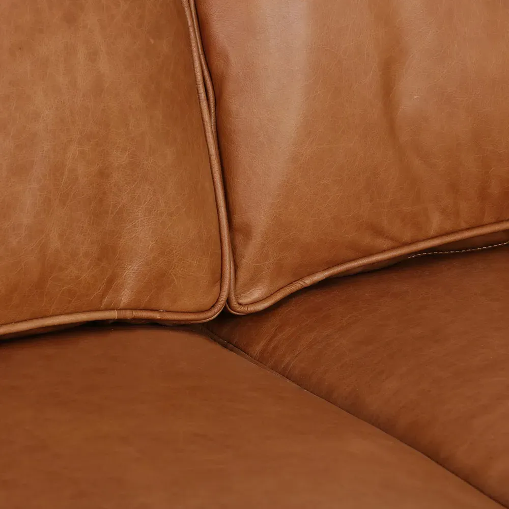 Nicholas Sofa - Brown, Top Grain Leather