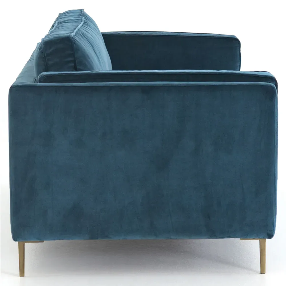 Nicholas Sofa - Sapphire Blue, Velvet