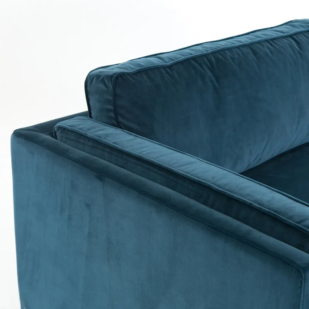 Nicholas Sofa - Sapphire Blue, Velvet