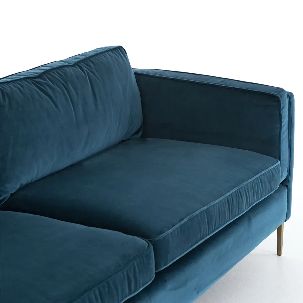 Nicholas Sofa - Sapphire Blue, Velvet