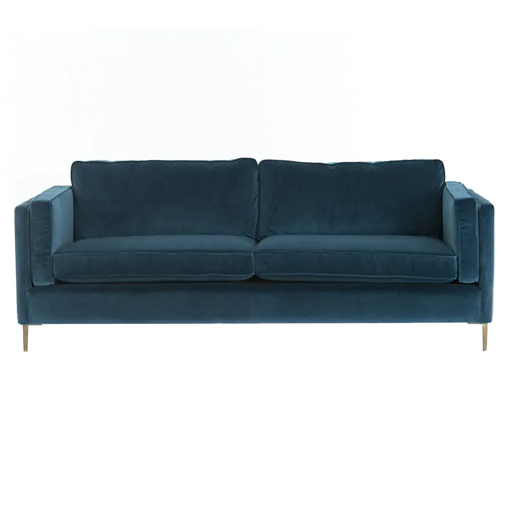 Nicholas Sofa - Sapphire Blue, Velvet