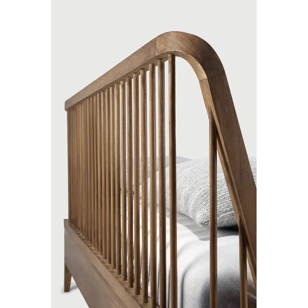 Nicole King Size Bed Frame - Reclaimed Teak