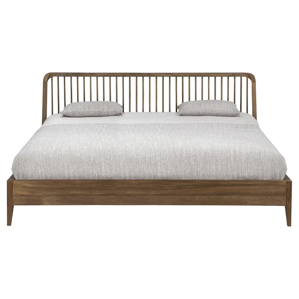 Nicole King Size Bed Frame - Reclaimed Teak