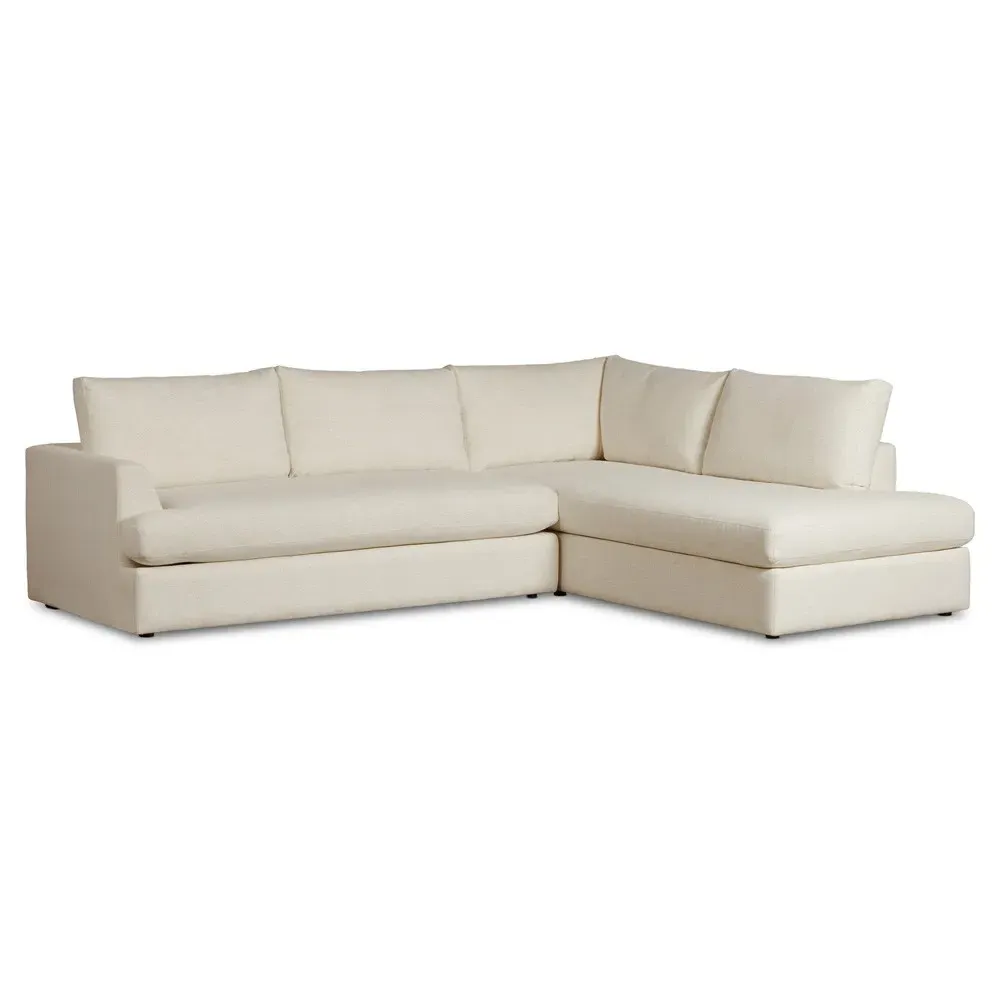Nicole Left Chaise Sectional - Cream