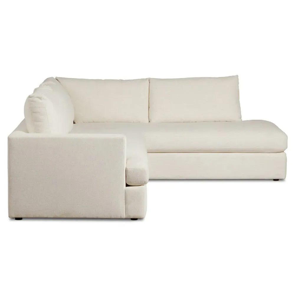 Nicole Left Chaise Sectional - Cream