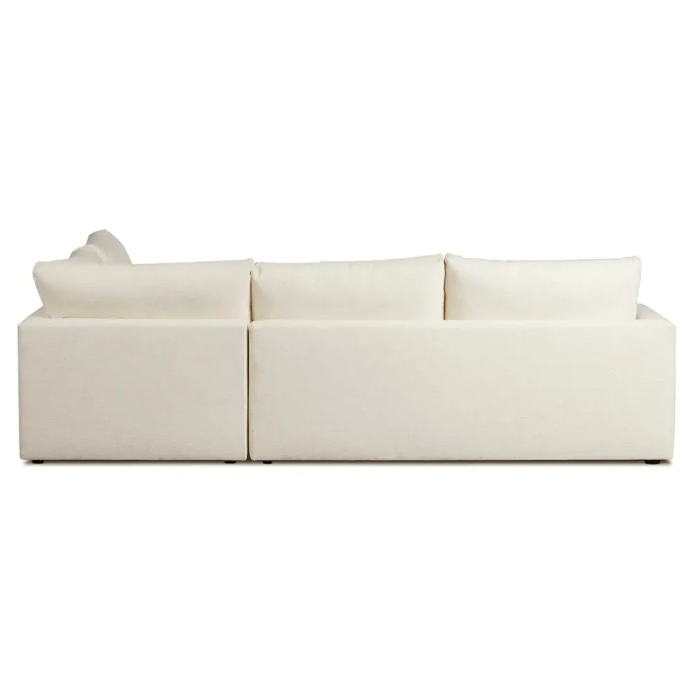 Nicole Left Chaise Sectional - Cream