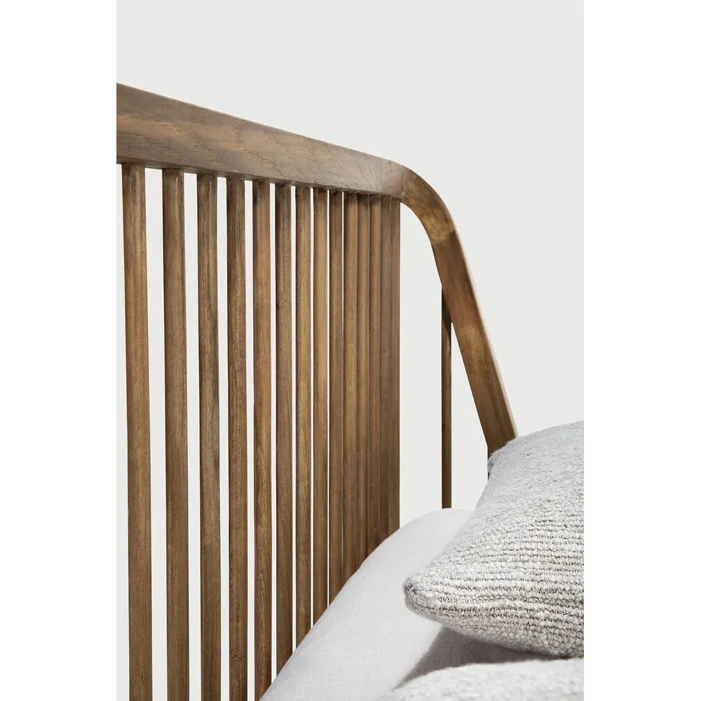 Nicole Queen Size Bed Frame - Reclaimed Teak