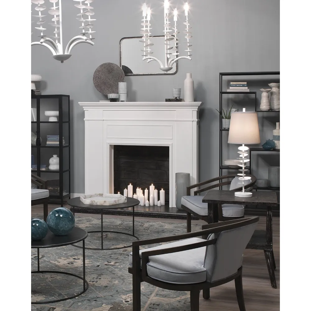 Nicole Rectangular Wall Mirror - Silver Leaf, Iron