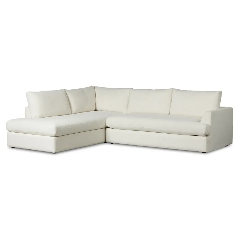 Nicole Right Chaise Sectional - Cream