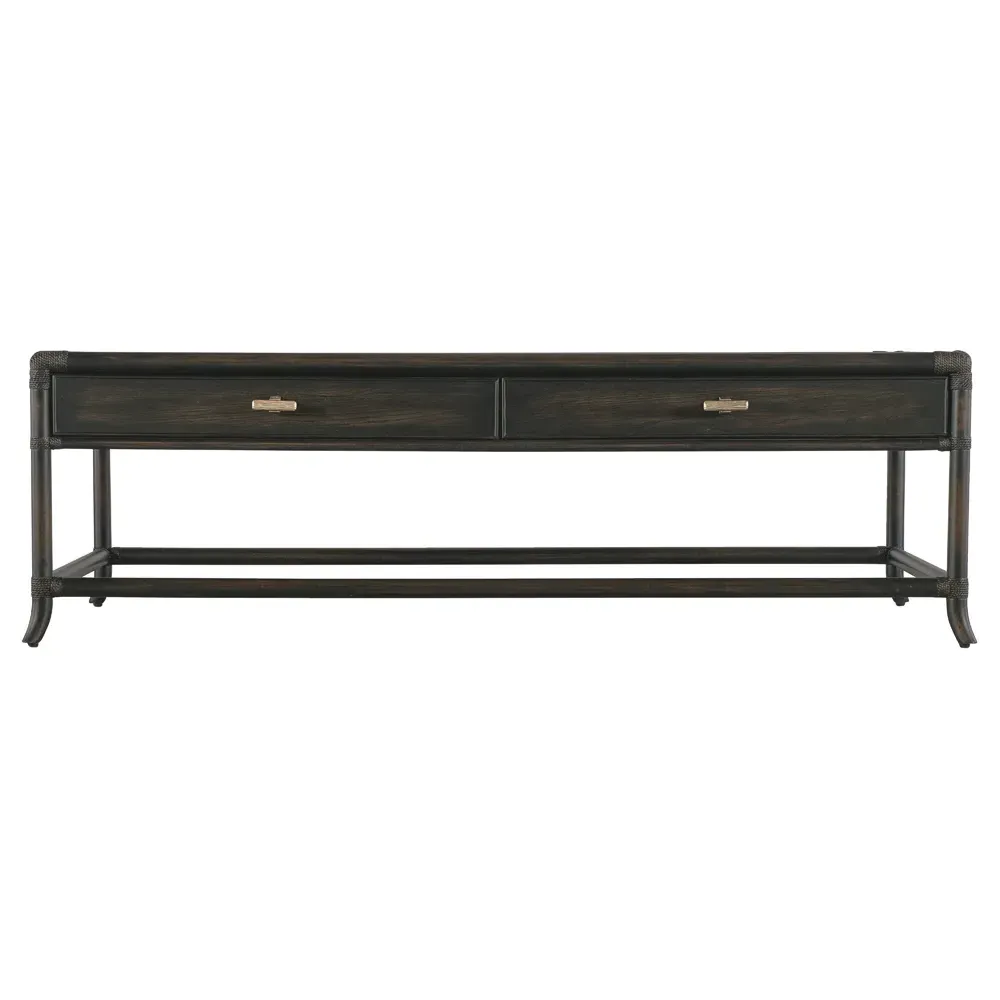 Nigel Rectangular Storage Coffee Table - Dark Oak image