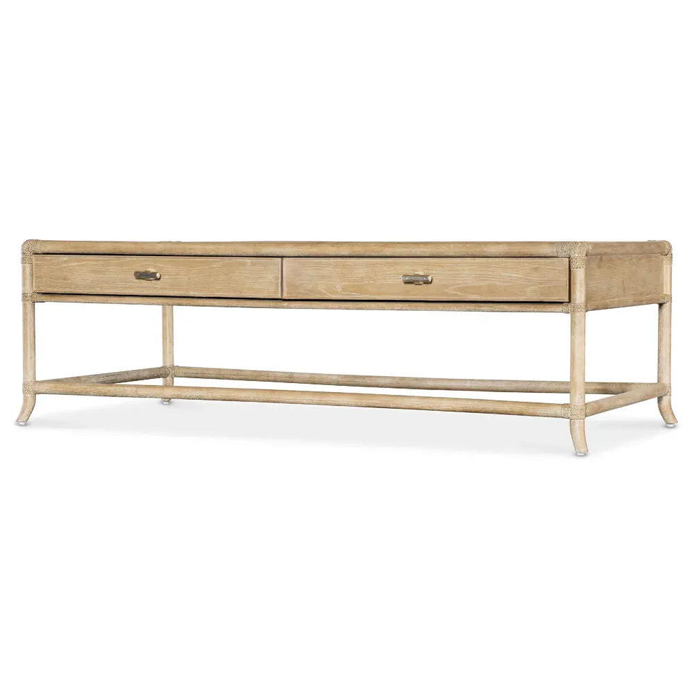 Nigel Rectangular Storage Coffee Table - Light Oak