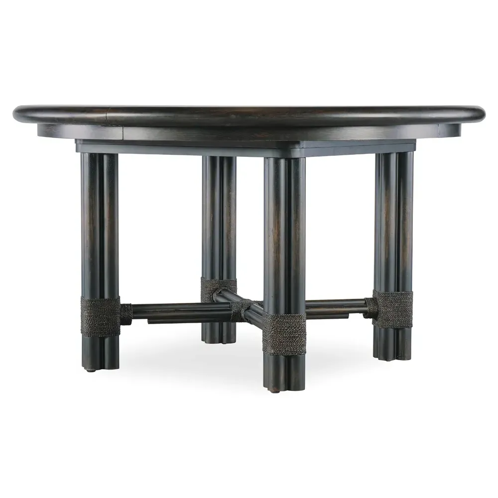 Nigel Round Extendable Dining Table - Dark Oak