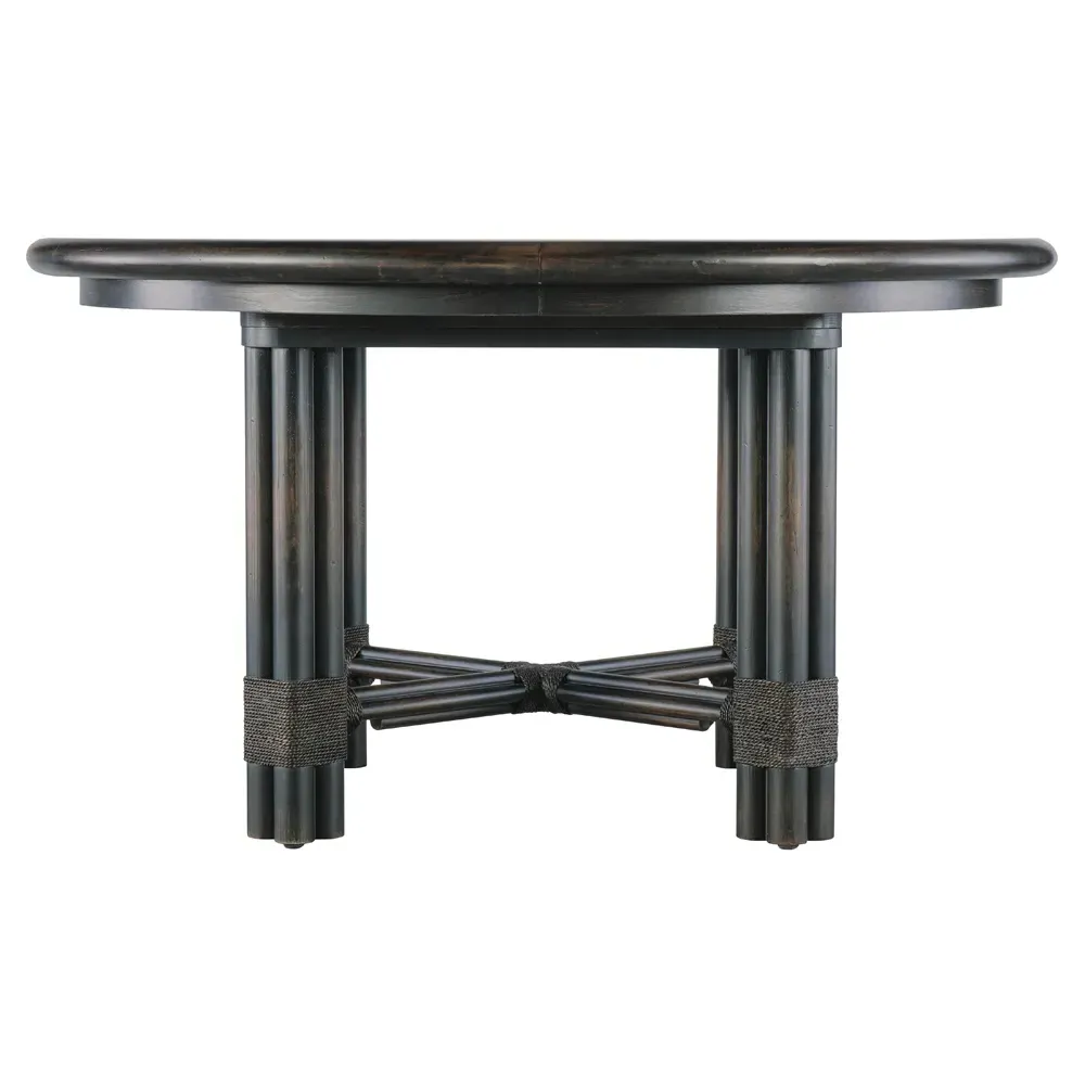 Nigel Round Extendable Dining Table - Dark Oak image