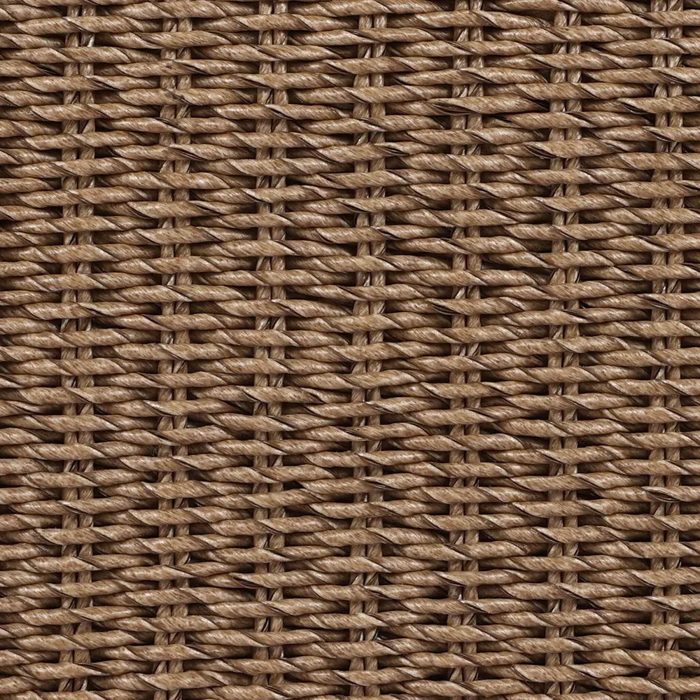 Nikka Wicker Outdoor Lounge Chair - Brown