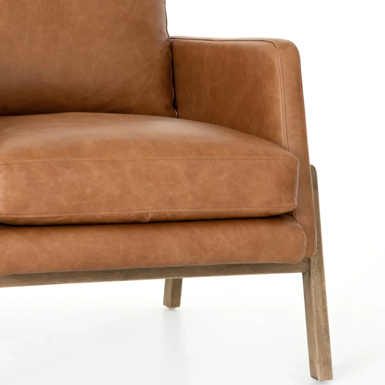Niko Occasional Arm Chair - Brown, Parawood