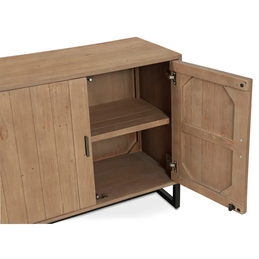 Niko Sideboard Buffet with Storage - Brown, Reclaimed Pine