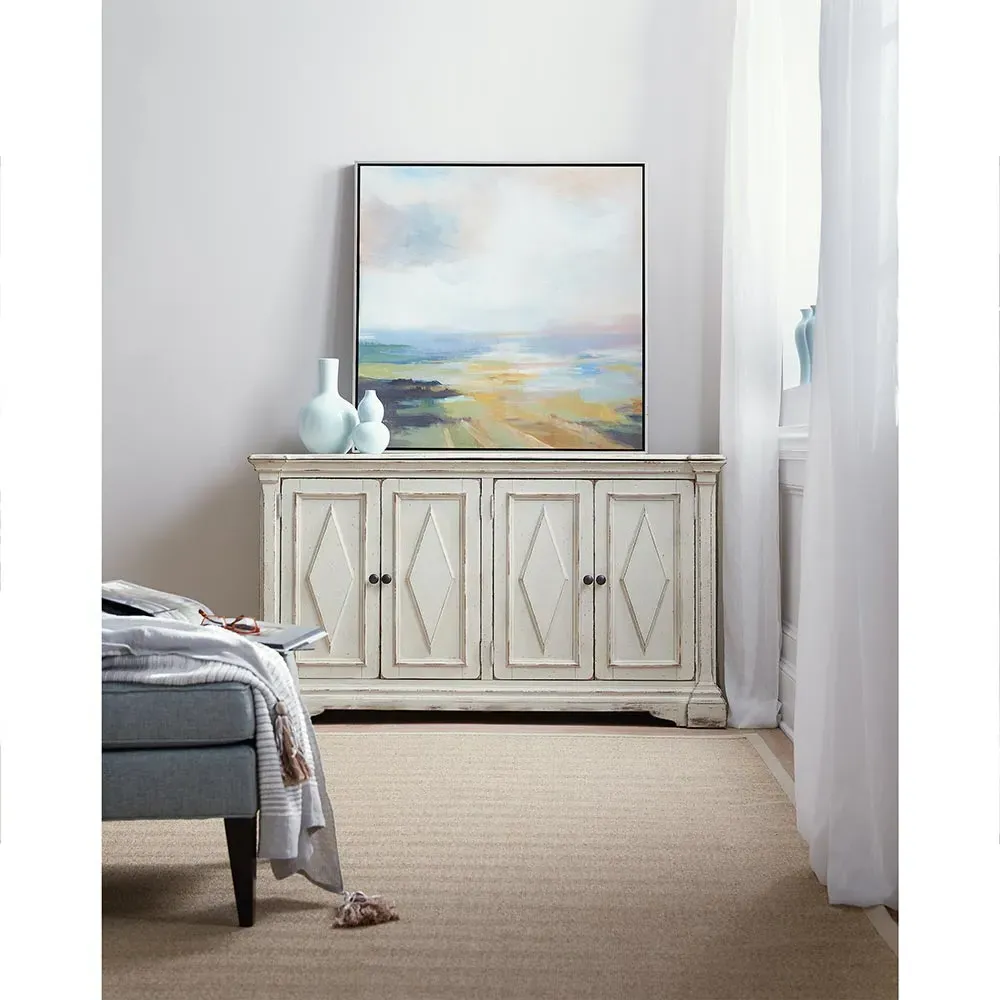 Nina 2 Drawer Chest Dresser with Gold Accent - Grey, Poplar