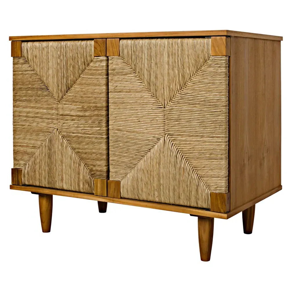 Nivara 2-Door Sideboard - Brown, Teak Wood