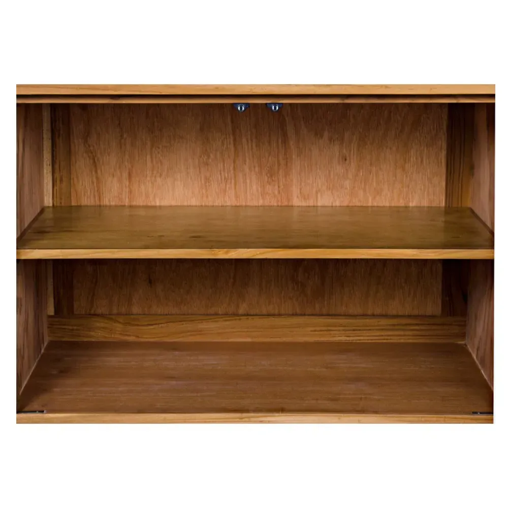 Nivara 2-Door Sideboard - Brown, Teak Wood