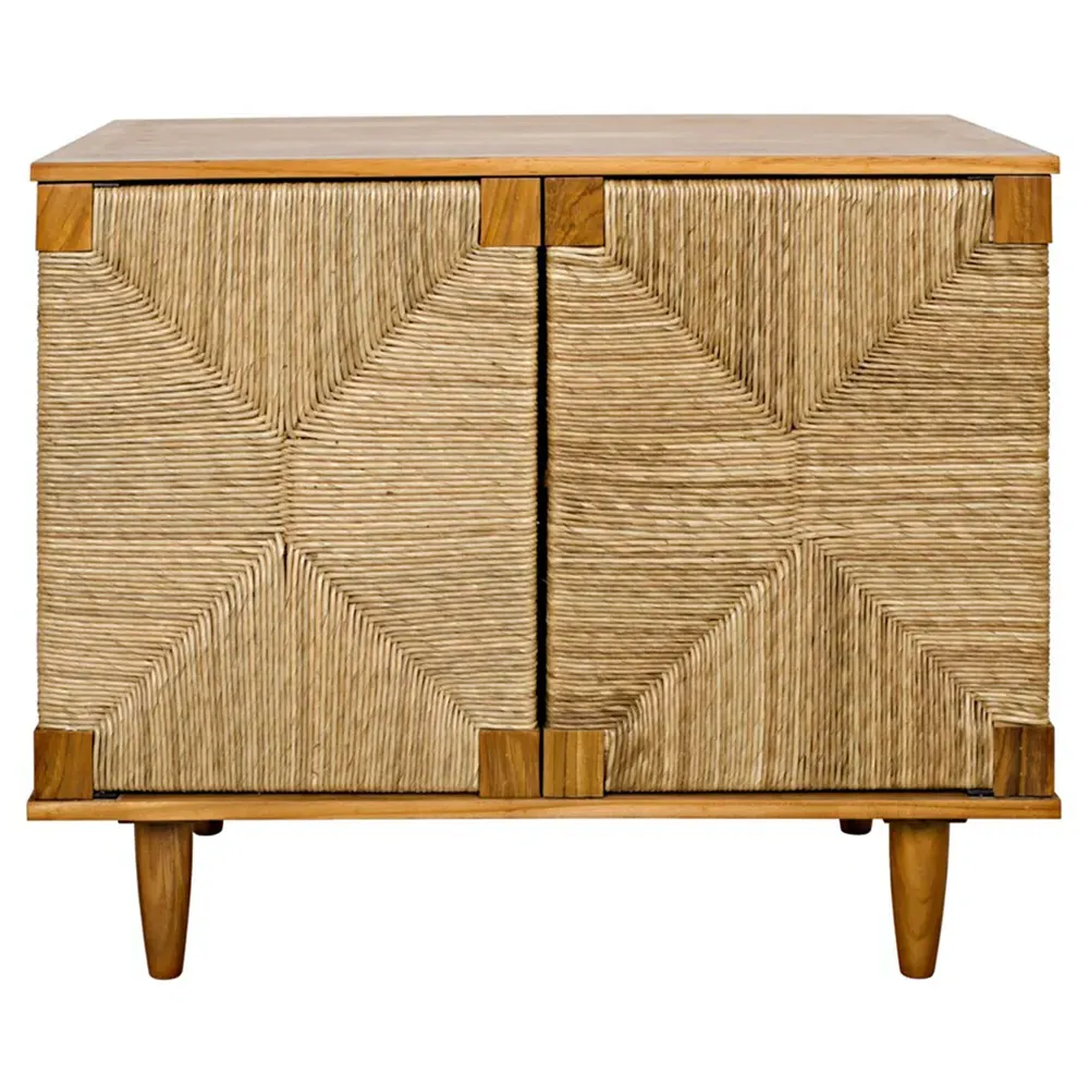 Nivara 2-Door Sideboard - Brown, Teak Wood
