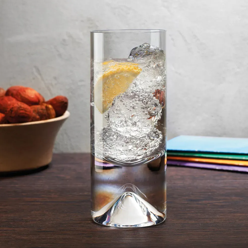 No.9 High Ball Glass Set of 4 - Clear, Crystal