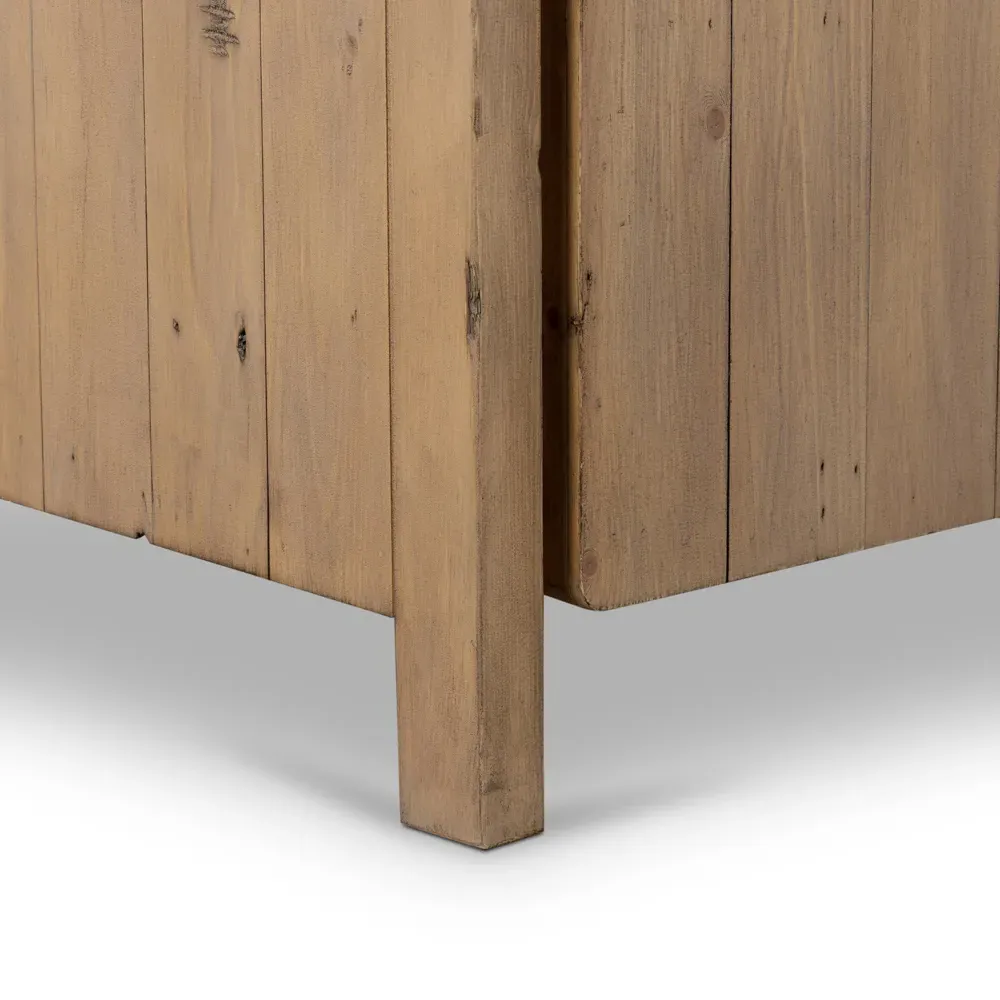 Noah 2 Door Wardrobe - Brown, Reclaimed Wood