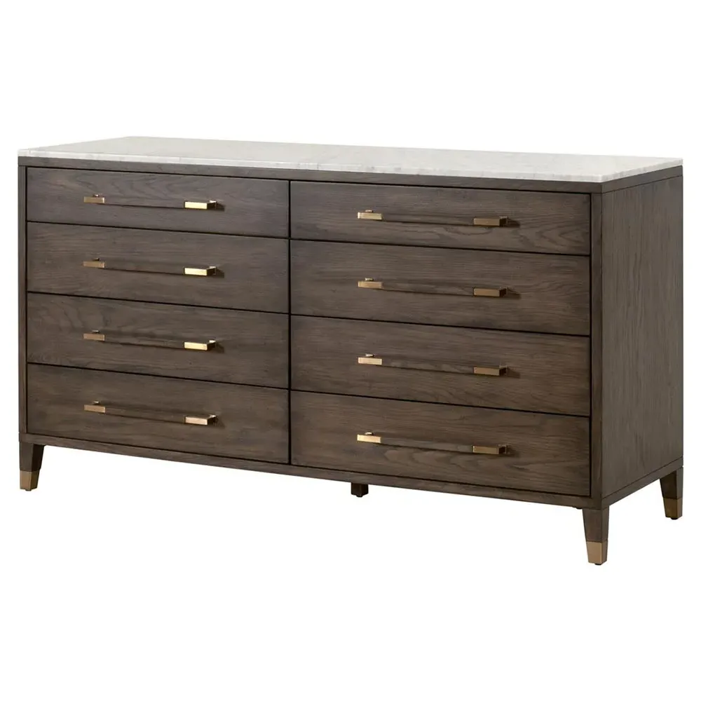 Noah Double Dresser - Brown, Oak