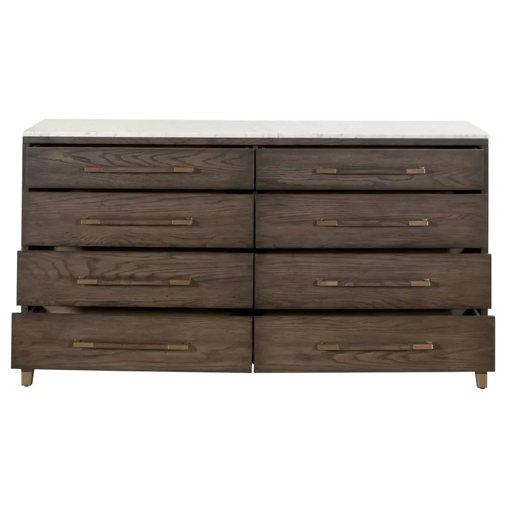 Noah Double Dresser - Brown, Oak