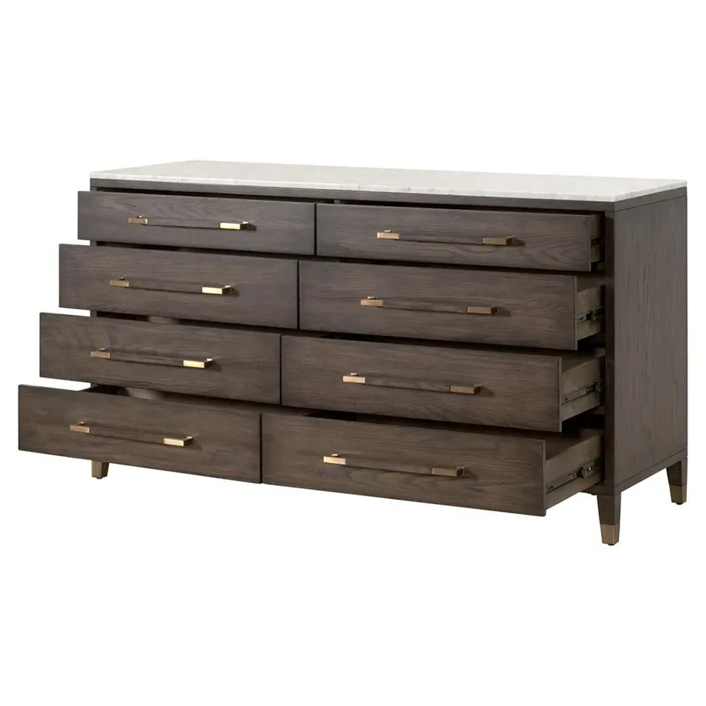 Noah Double Dresser - Brown, Oak