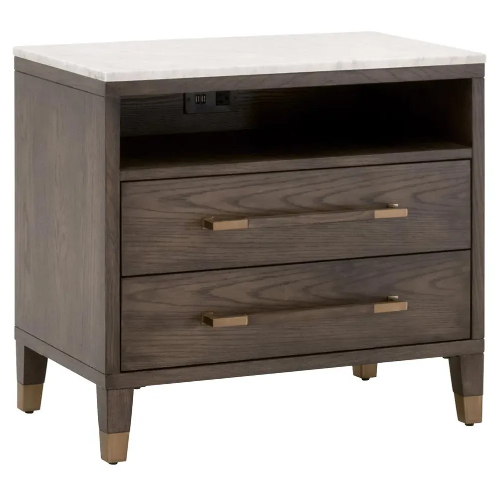 Noah Nightstand - Brown, Oak