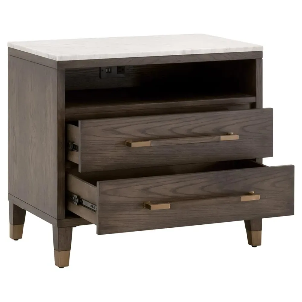Noah Nightstand - Brown, Oak