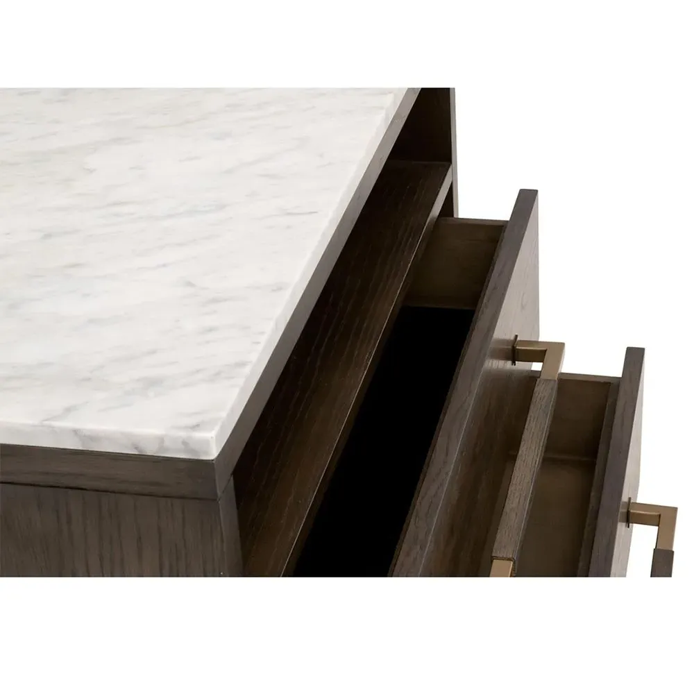 Noah Nightstand - Brown, Oak