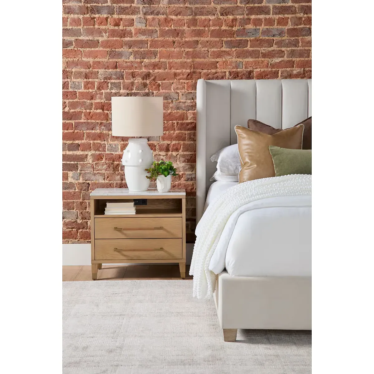 Noah Nightstand - Natural, Oak