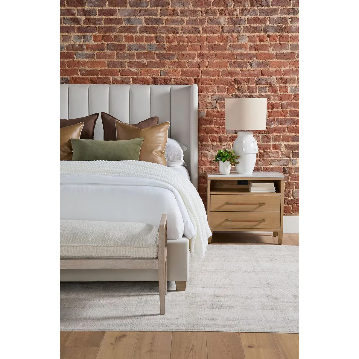 Noah Nightstand - Natural, Oak