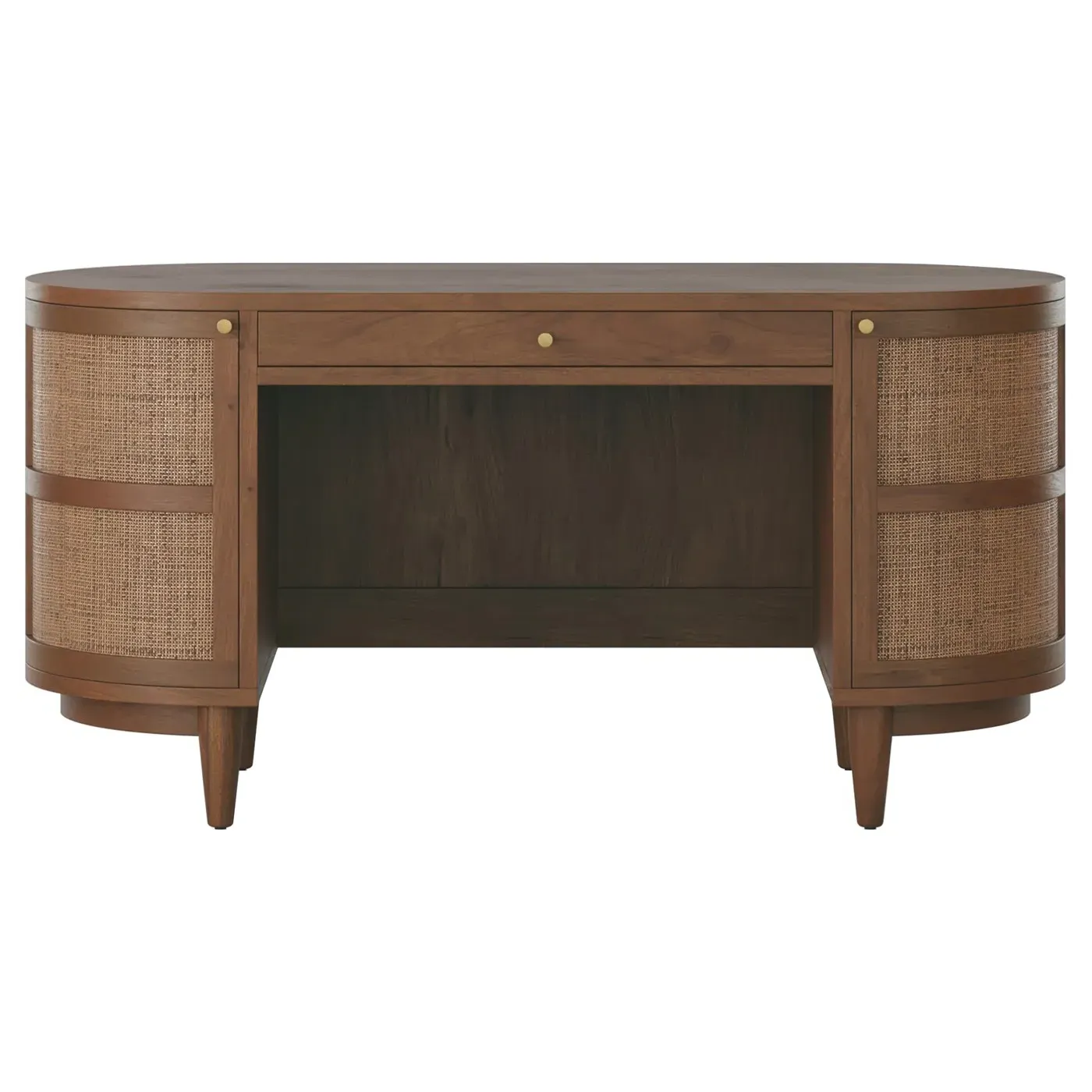 Noah Oval Desk - Brown, Acacia image