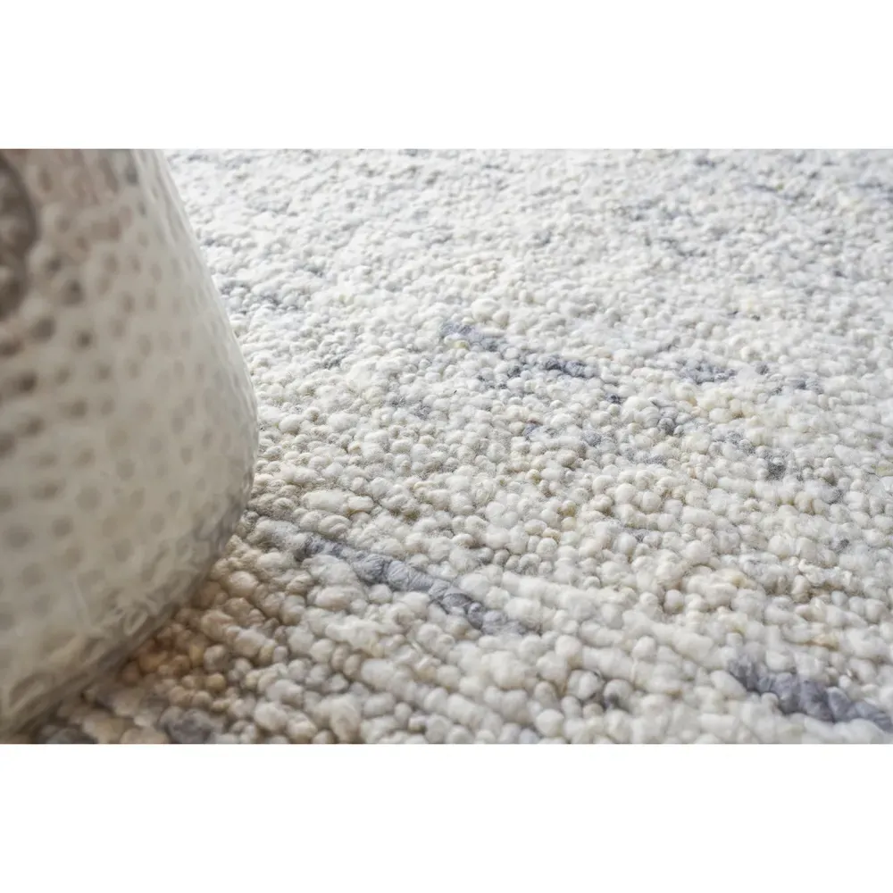 Noah Wool Solid Rug - Grey