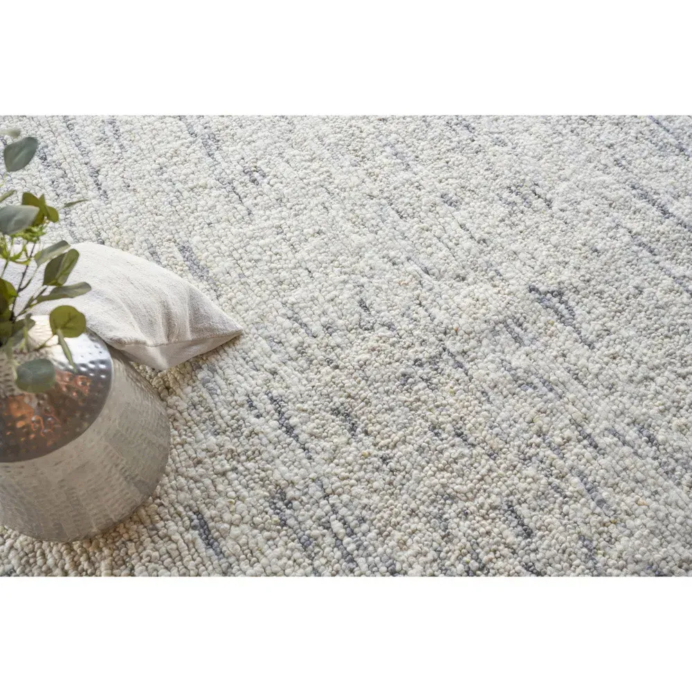 Noah Wool Solid Rug - Grey