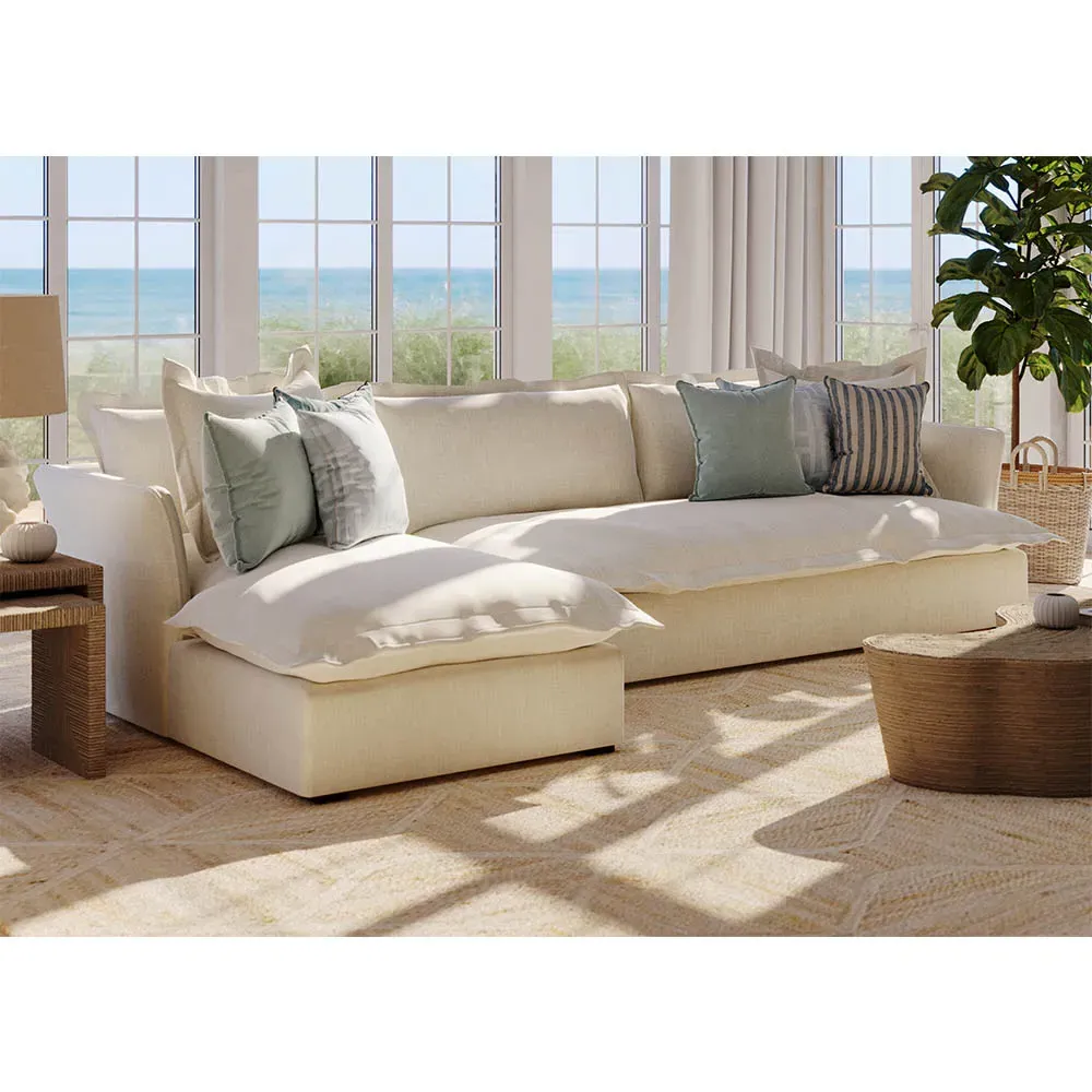 Noble Indoor Outdoor Throw Pillow - Alabaster, Acrylic