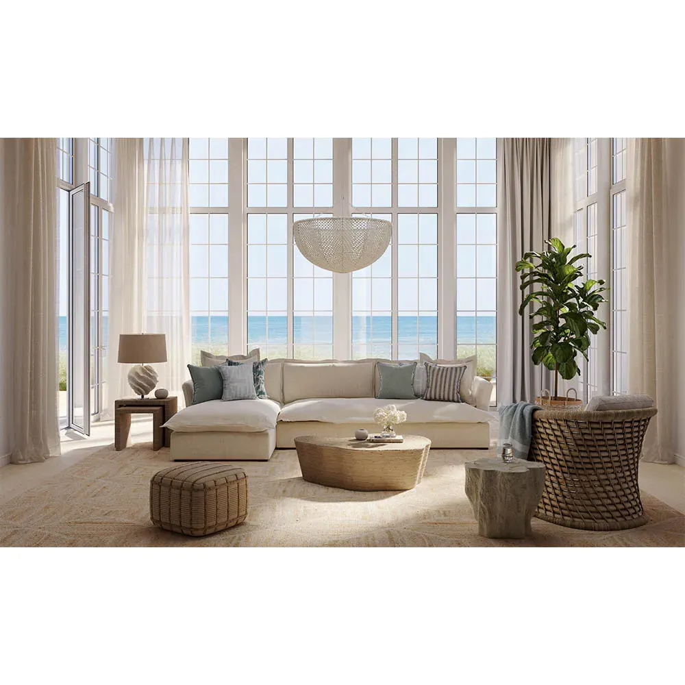 Noble Indoor Outdoor Throw Pillow - Alabaster, Acrylic