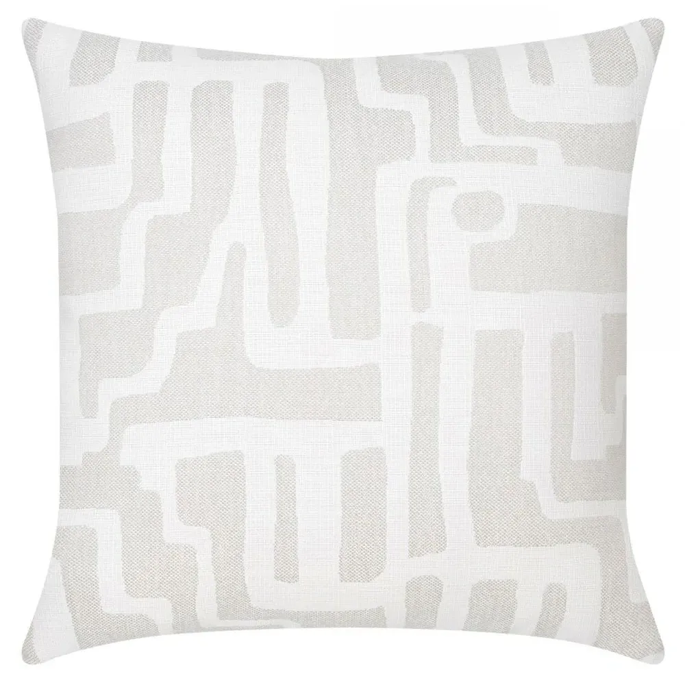 Noble Indoor Outdoor Throw Pillow - Alabaster, Acrylic image