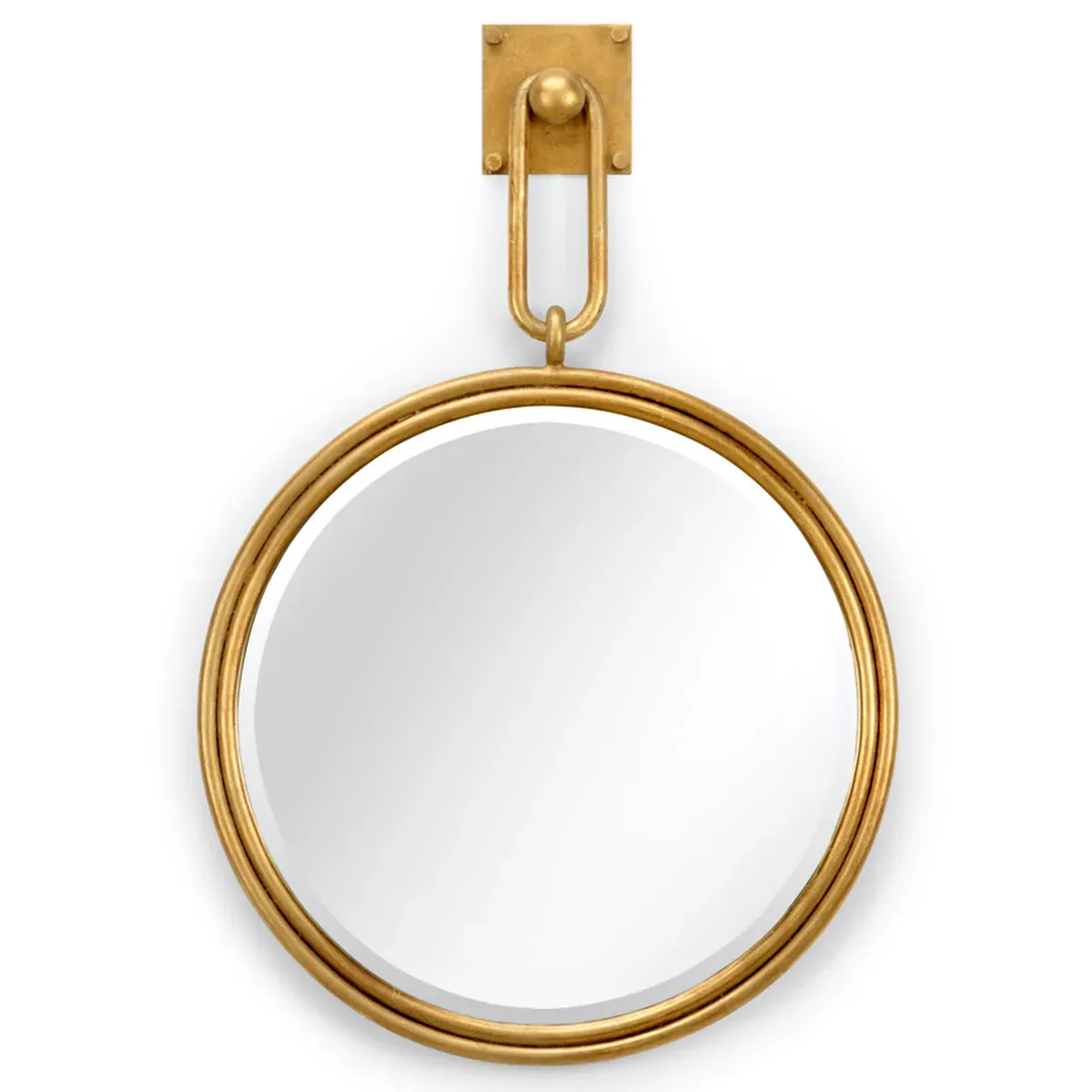 Noel Round Wall Mirror - Gold, Iron
