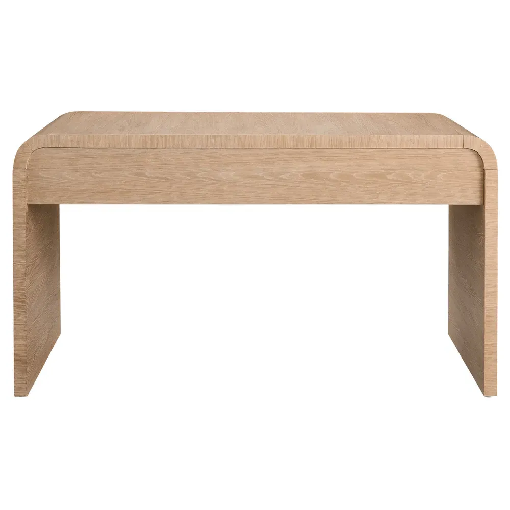 Noelle 3 Drawer Desk - Brown, Oak