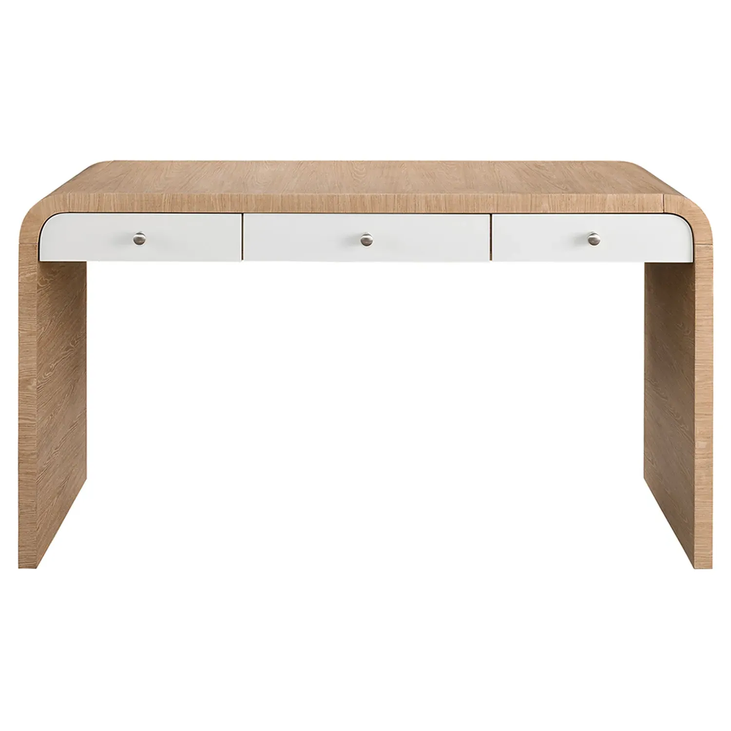 Noelle 3 Drawer Desk - Brown, Oak