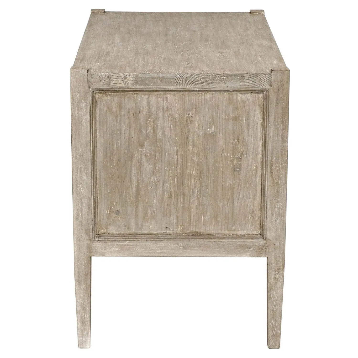 Noelle Wide Nightstand - Grey Washed, Reclaimed Wood