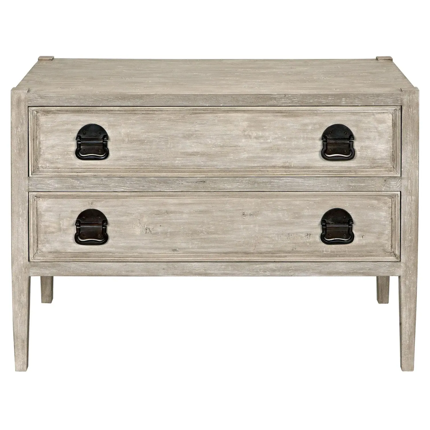 Noelle Wide Nightstand - Grey Washed, Reclaimed Wood image